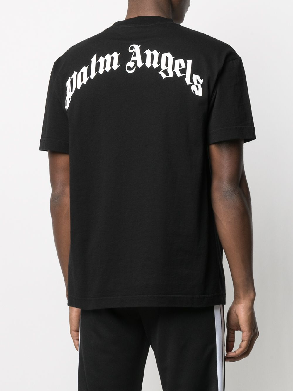 Palm Angels logo bear print black