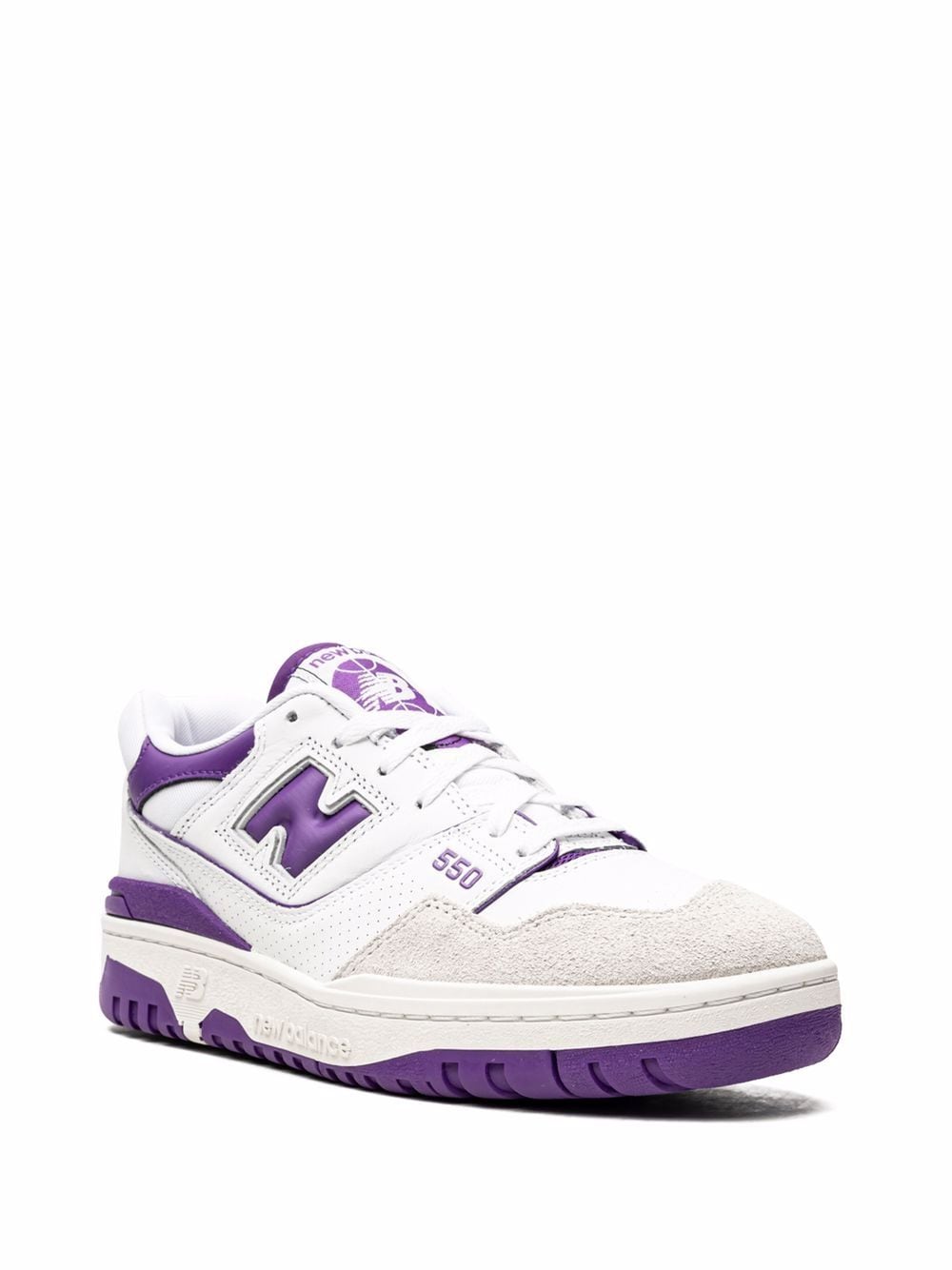 New balance 550 purple and white