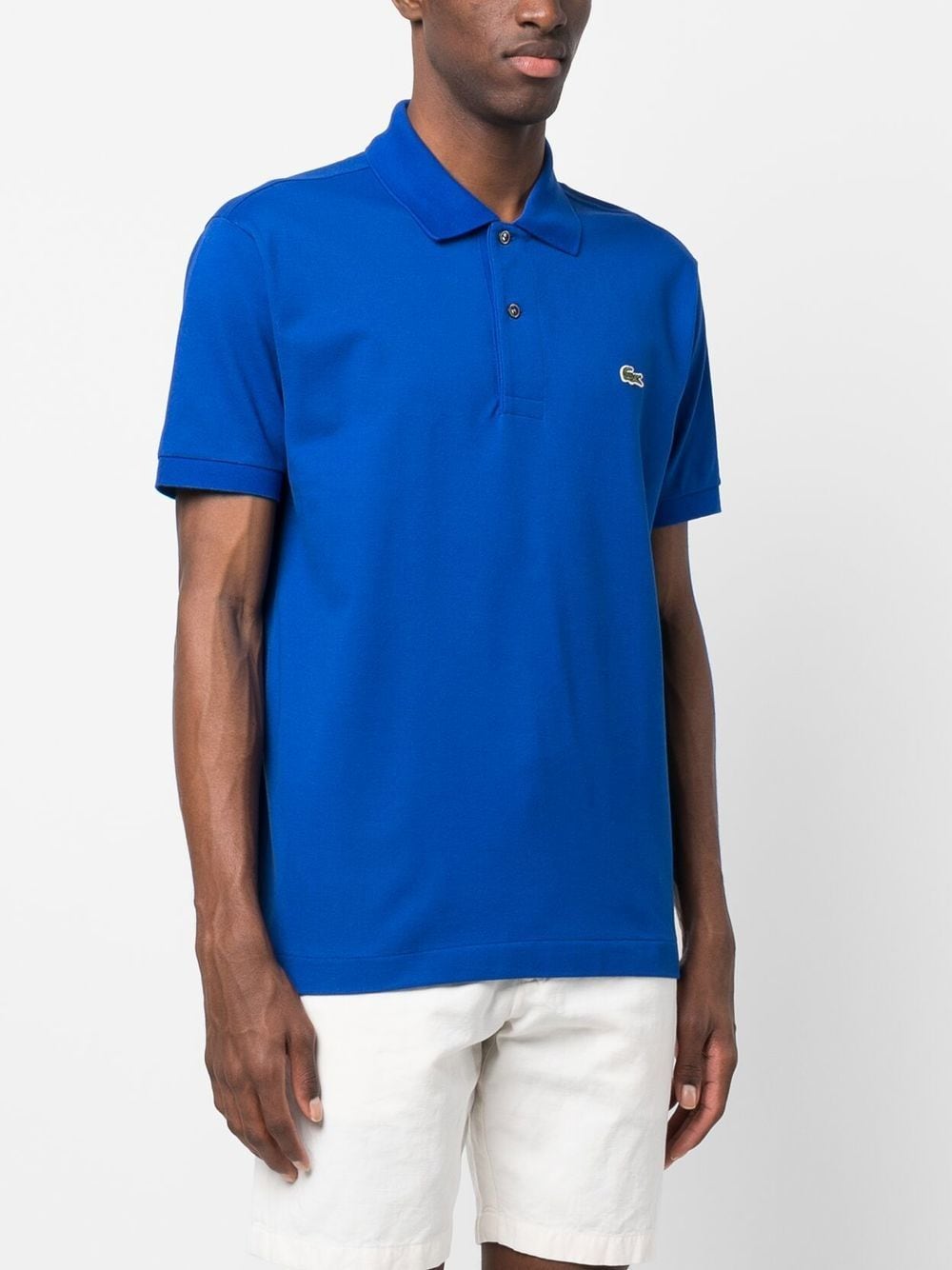 Classic logo Lacoste Blue polo shirt