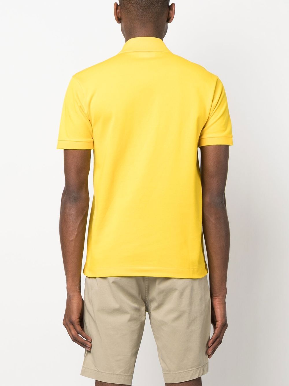 Classic logo Lacoste Yellow polo shirt