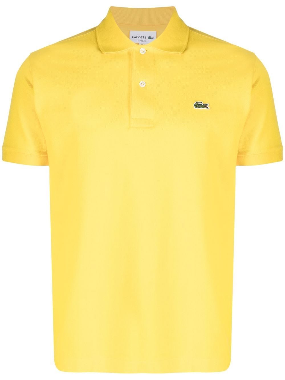 Classic logo Lacoste Yellow polo shirt