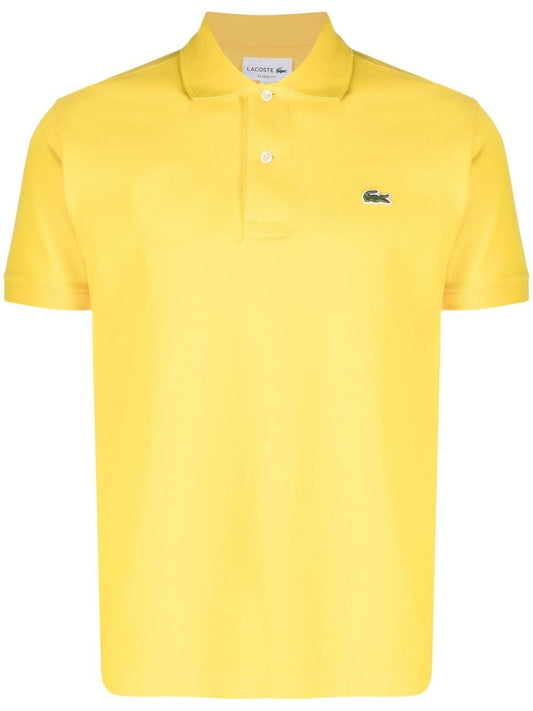 Classic logo Lacoste Yellow polo shirt