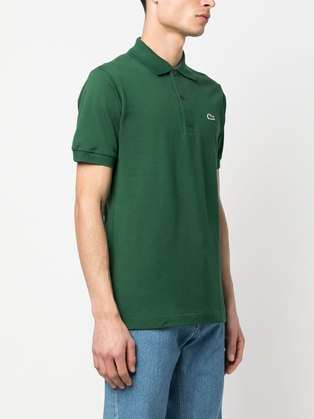 Classic logo Lacoste Green polo shirt