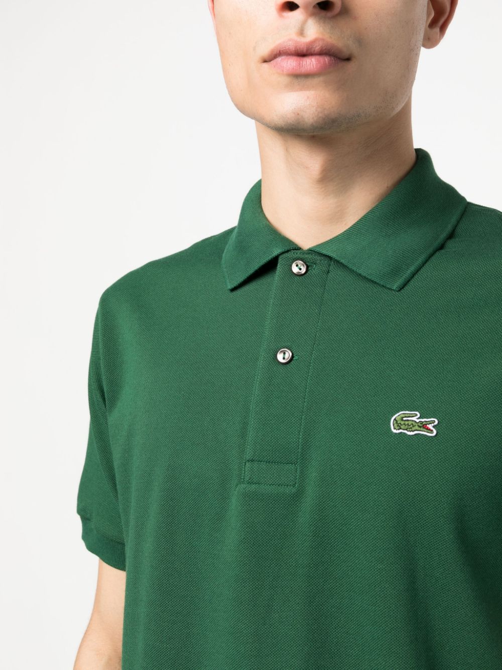 Classic logo Lacoste Green polo shirt