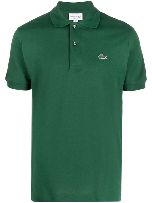 Classic logo Lacoste Green polo shirt