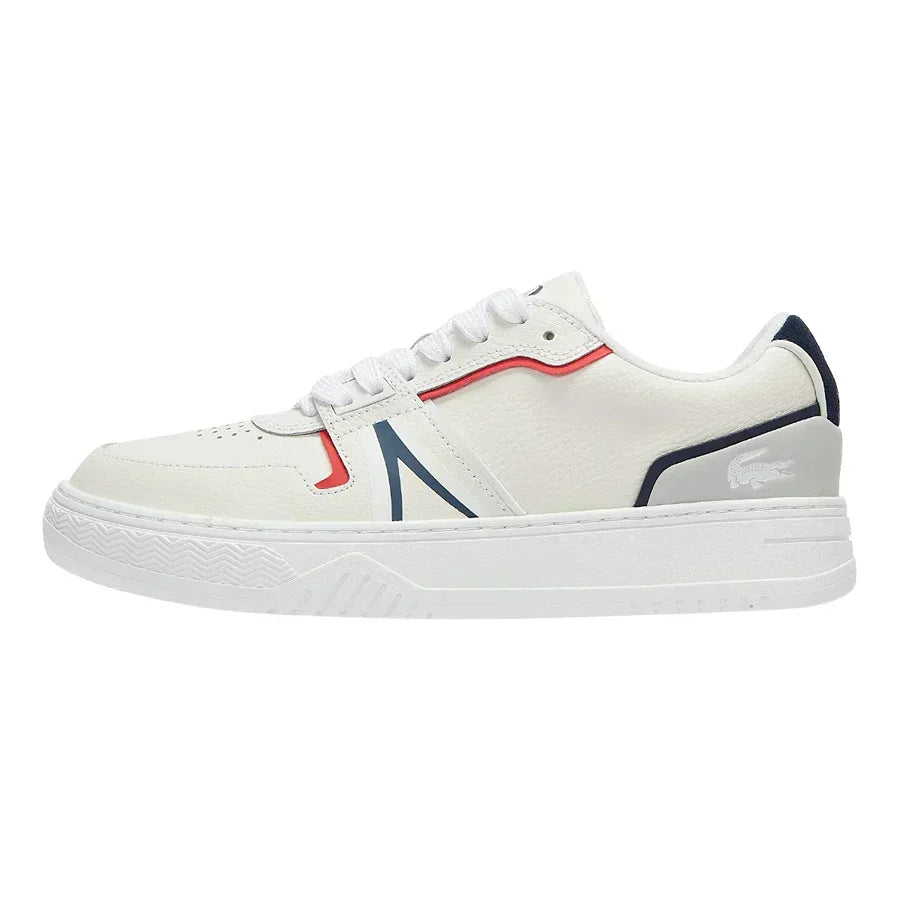 Lacoste L001 - White-Navy-Red