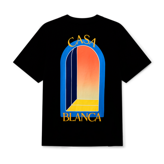 Casablanca black L'arche de Nuit T-shirt