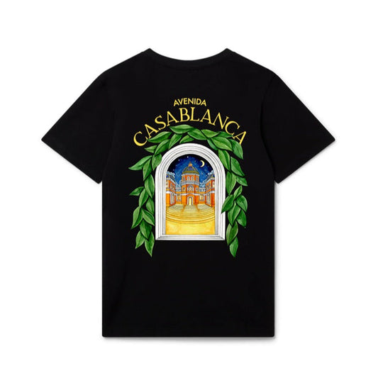 Casablanca Avenida Black T-Shirt