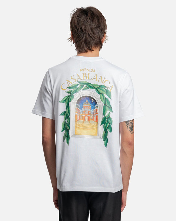 Casablanca Avenida White T-Shirt