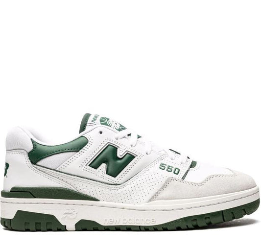 New balance 550 white and green