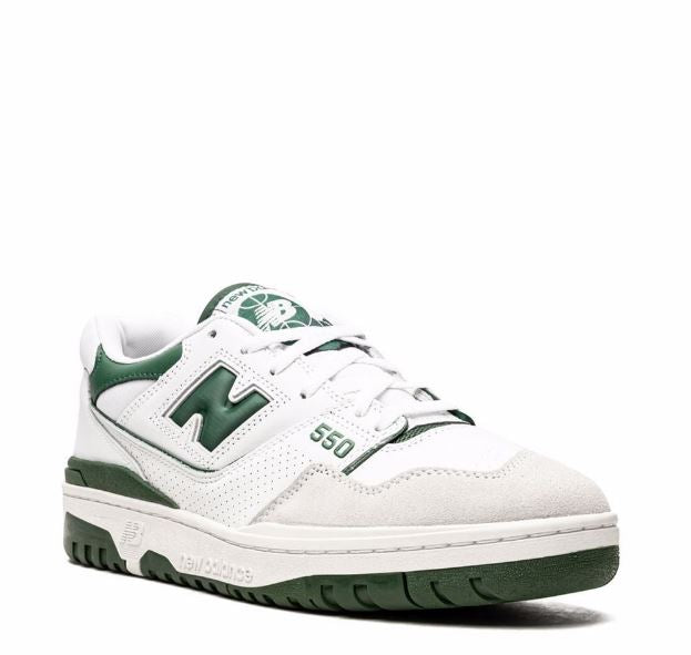 New balance 550 white and green