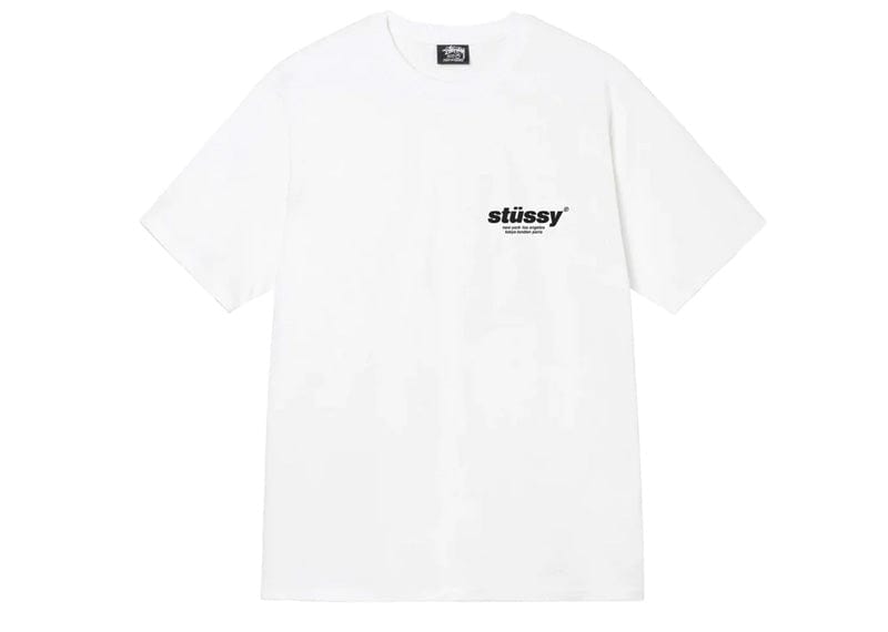 STUSSY GUMBALL TEE- WHITE